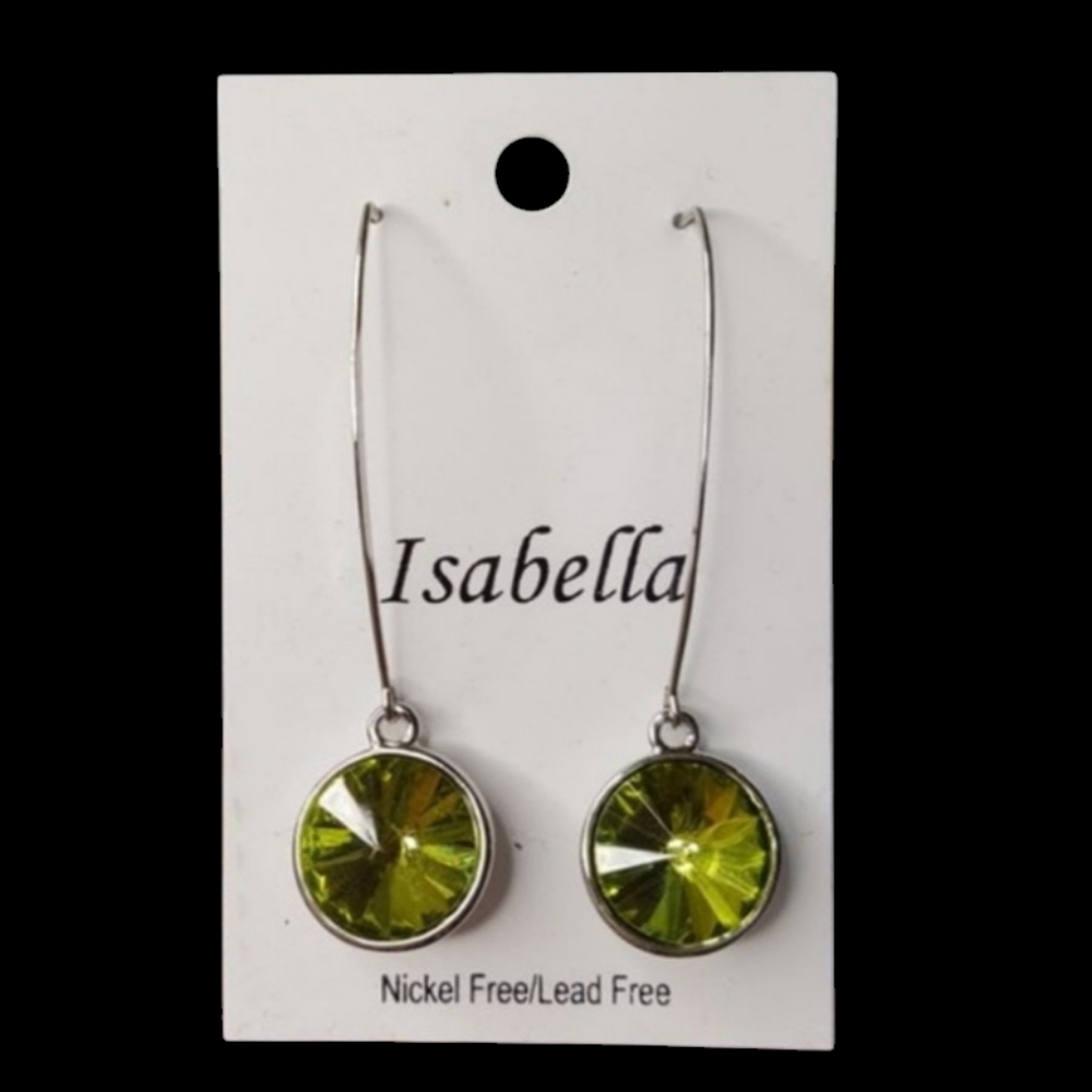 Emerald Green Hook Earrings